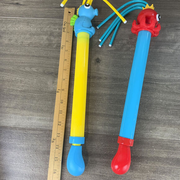 2 pack Sea Animal Water Blaster Squirt Toy With Soaker Toy Outdoor Pool Party - Picture 8 of 11